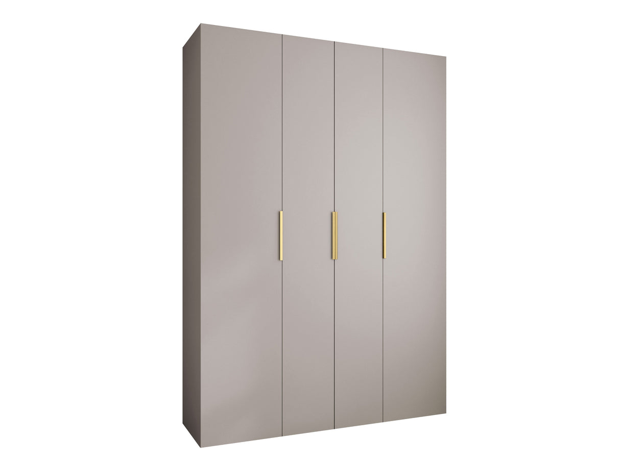 Gardróbszekrény Szafa COMO 4 170/180/190/200 (gł.40/50), Szín: Kasmír, Fogantyú színe: Aranysárga, Fiókok: Nem, Szélesség: 170 cm, Mélység: 42 cm
