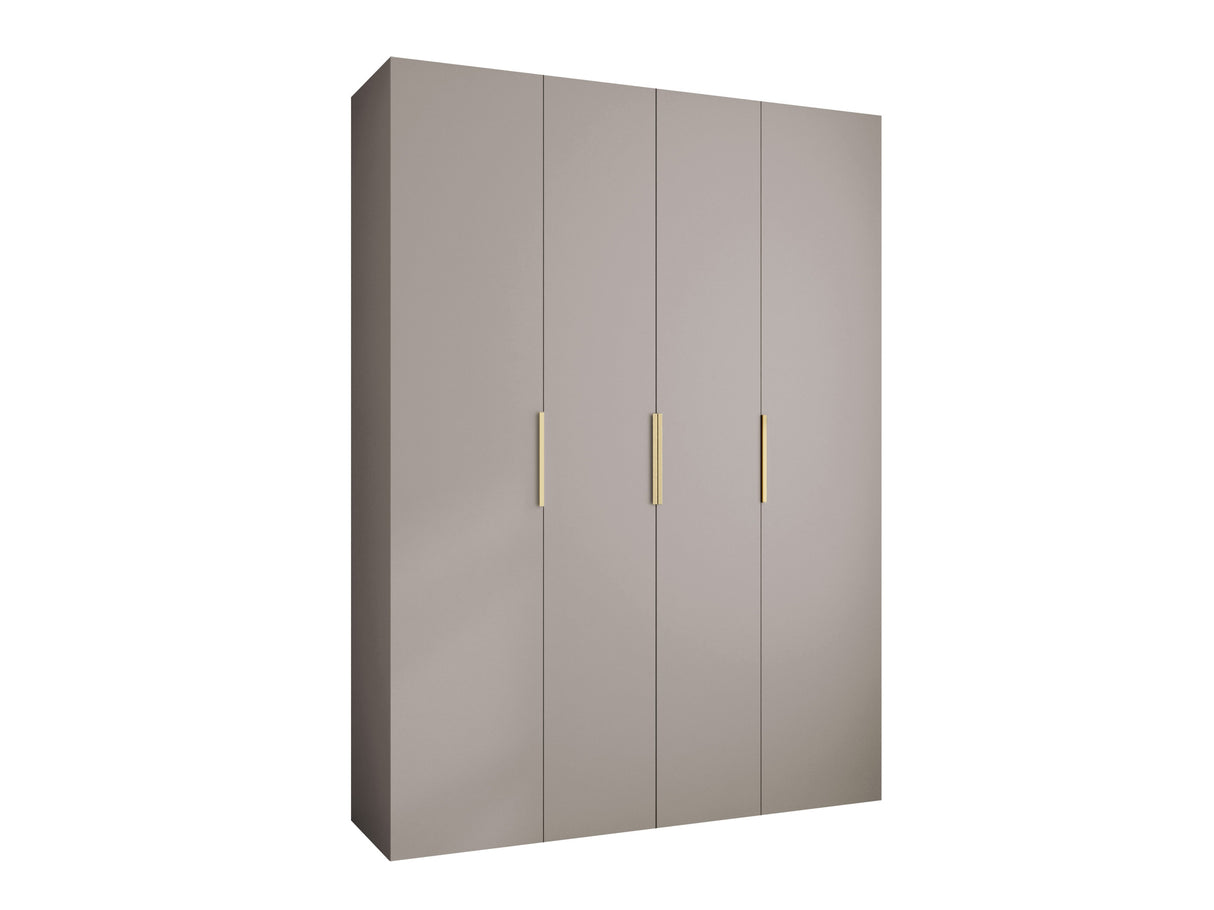 Gardróbszekrény Szafa COMO 4 170/180/190/200 (gł.40/50), Szín: Kasmír, Fogantyú színe: Aranysárga, Fiókok: Nem, Szélesség: 180 cm, Mélység: 52 cm