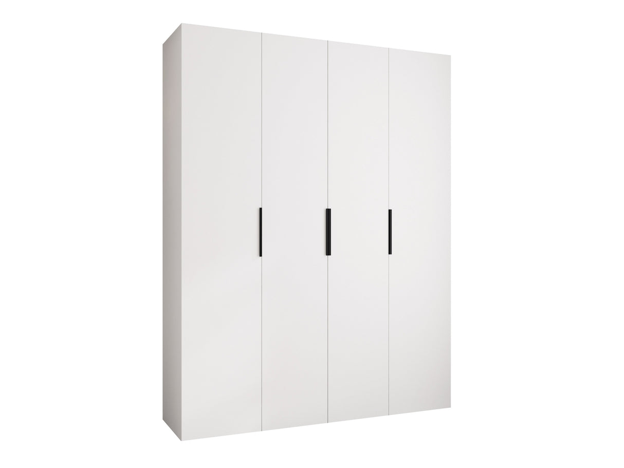 Gardróbszekrény Szafa COMO 4 170/180/190/200 (gł.40/50), Szín: Fehér, Fogantyú színe: Fekete, Fiókok: Nem, Szélesség: 190 cm, Mélység: 42 cm