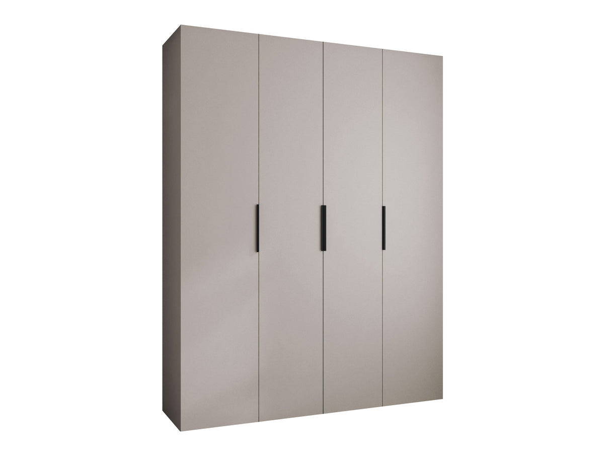 Gardróbszekrény Szafa COMO 4 170/180/190/200 (gł.40/50), Szín: Kasmír, Fogantyú színe: Fekete, Fiókok: Igen, Szélesség: 190 cm, Mélység: 52 cm