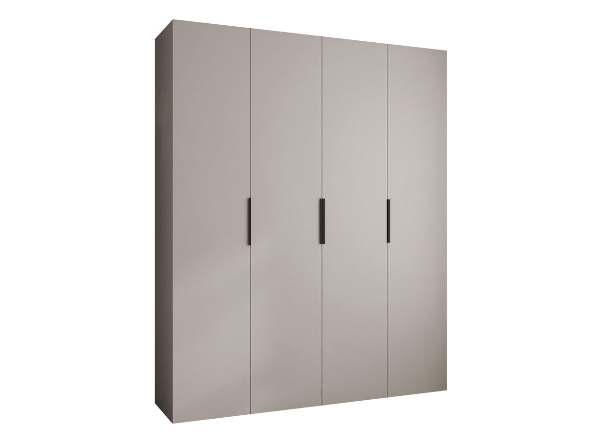 Gardróbszekrény Szafa COMO 4 170/180/190/200 (gł.40/50), Szín: Kasmír, Fogantyú színe: Fekete, Fiókok: Nem, Szélesség: 200 cm, Mélység: 52 cm