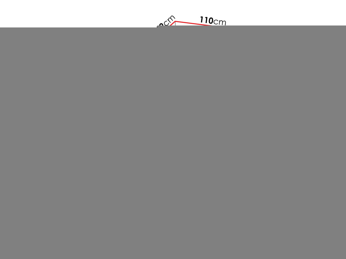 Gardróbszekrény Szafa COMO 1 100/110 (gł.42/52), Szín: Fehér, Fogantyú színe: Fekete, Fiókok: Igen, Szélesség: 110 cm, Mélység: 42 cm
