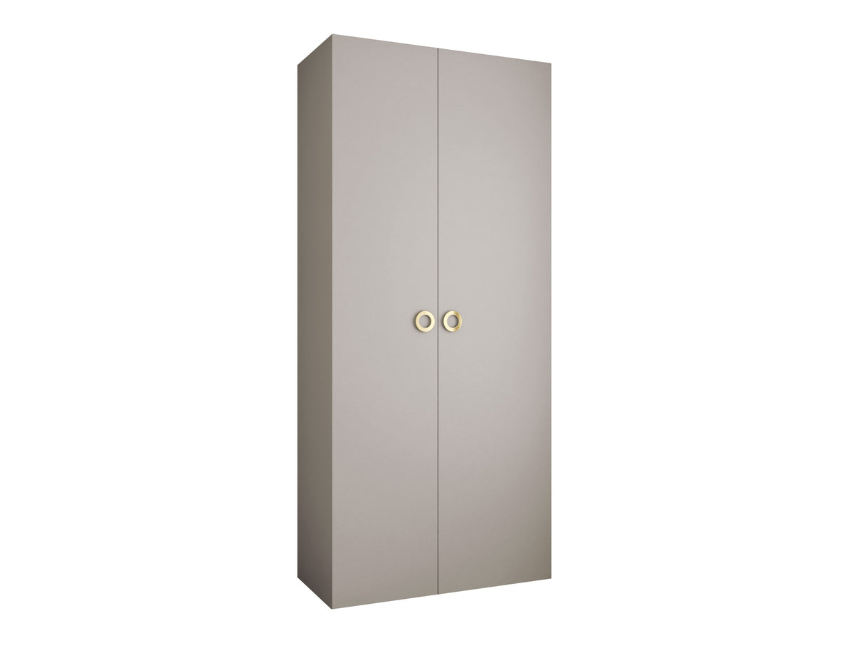 Gardróbszekrény Szafa COMO 1 100/110 (gł.42/52), Szín: Kasmír, Fogantyú színe: Aranysárga, Fiókok: Igen, Szélesség: 110 cm, Mélység: 42 cm