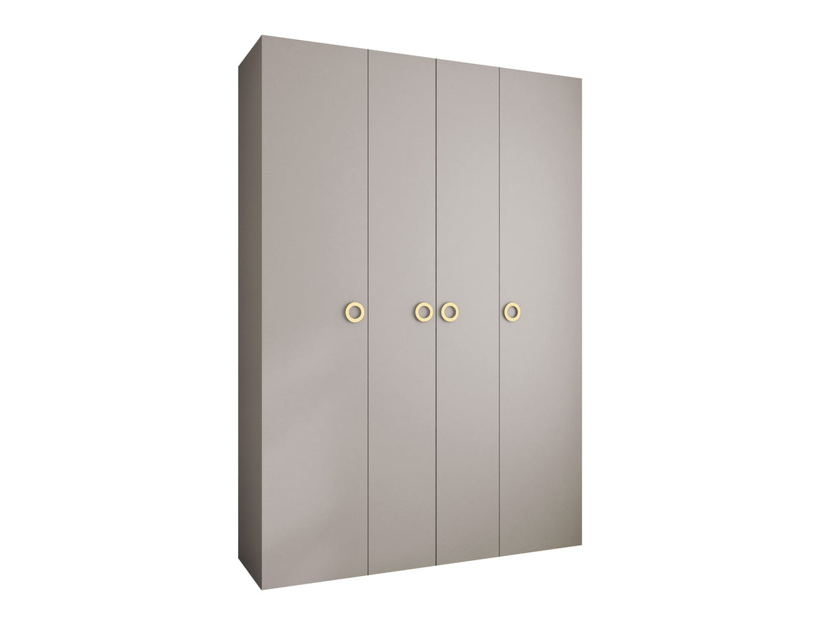 Gardróbszekrény Szafa COMO 1 170/180/190/200 (gł.42.52), Szín: Kasmír, Fogantyú színe: Aranysárga, Fiókok: Igen, Szélesség: 170 cm, Mélység: 52 cm