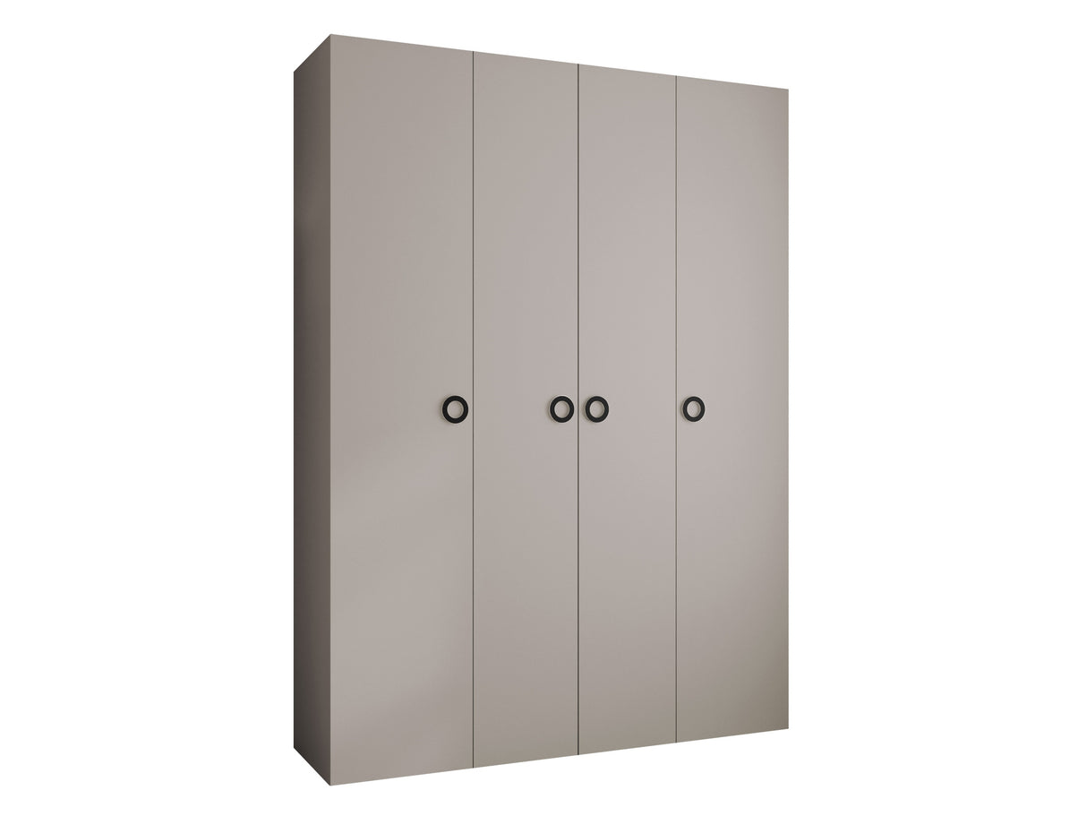 Gardróbszekrény Szafa COMO 1 170/180/190/200 (gł.42.52), Szín: Kasmír, Fogantyú színe: Fekete, Fiókok: Igen, Szélesség: 180 cm, Mélység: 42 cm