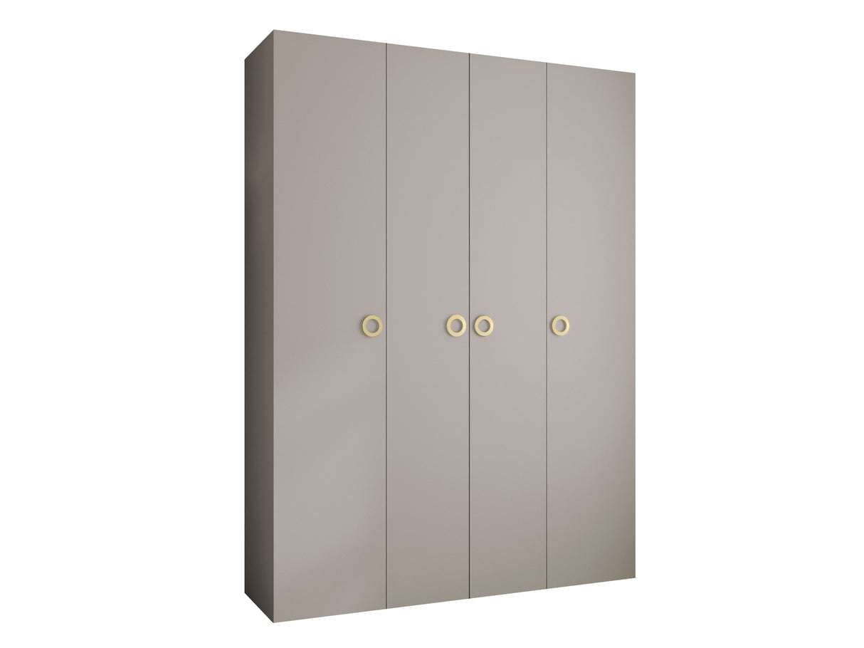 Gardróbszekrény Szafa COMO 1 170/180/190/200 (gł.42.52), Szín: Kasmír, Fogantyú színe: Aranysárga, Fiókok: Igen, Szélesség: 180 cm, Mélység: 42 cm