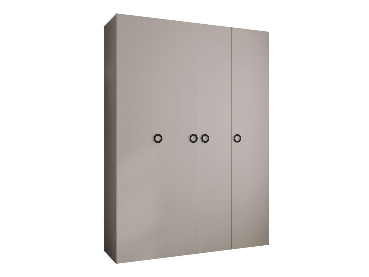 Gardróbszekrény Szafa COMO 1 170/180/190/200 (gł.42.52), Szín: Kasmír, Fogantyú színe: Fekete, Fiókok: Igen, Szélesség: 180 cm, Mélység: 52 cm