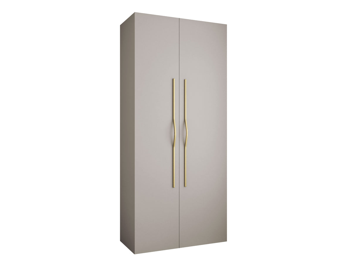 Gardróbszekrény Szafa COMO 2 100 (gł.40), Szín: Kasmír, Fogantyú színe: Aranysárga, Fiókok: Igen, Szélesség: 110 cm, Mélység: 42 cm