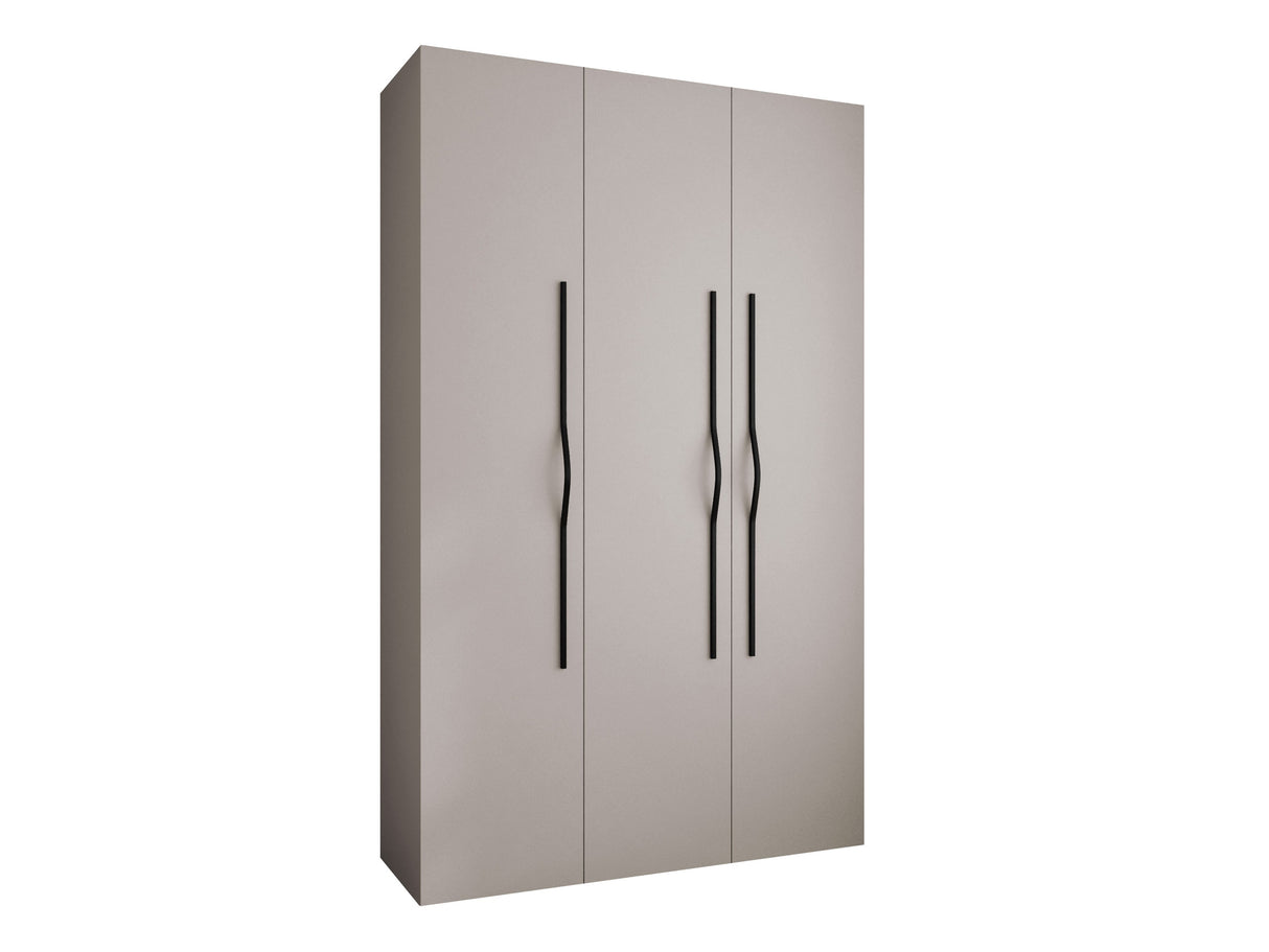 Gardróbszekrény Szafa COMO 2 120/130/140/150/160 (gł.40/50), Szín: Kasmír, Fogantyú színe: Fekete, Fiókok: Igen, Szélesség: 150 cm, Mélység: 42 cm