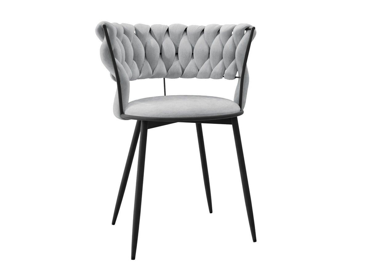 Szék készlet Krzesło MUZ/DC/1141/BK (2szt), Szín: Fekete + Szürke 4214994