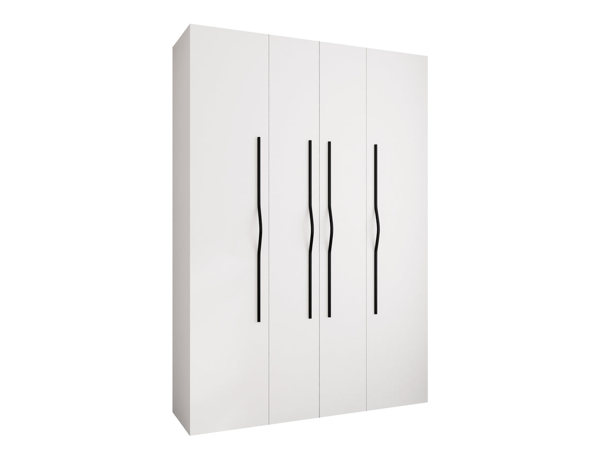 Gardróbszekrény Szafa COMO 2 170/180/190/200 (gł.40/50), Szín: Fehér, Fogantyú színe: Fekete, Fiókok: Igen, Szélesség: 170 cm, Mélység: 42 cm