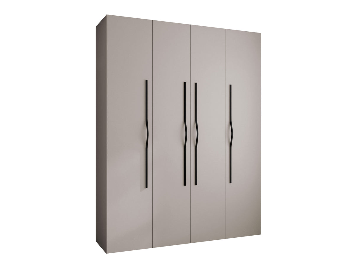 Gardróbszekrény Szafa COMO 2 170/180/190/200 (gł.40/50), Szín: Kasmír, Fogantyú színe: Fekete, Fiókok: Igen, Szélesség: 190 cm, Mélység: 52 cm