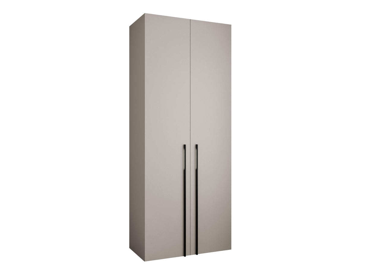 Gardróbszekrény Szafa COMO 3 100/110 (gł.40/50), Szín: Kasmír, Fogantyú színe: Fekete, Fiókok: Igen, Szélesség: 100 cm, Mélység: 42 cm