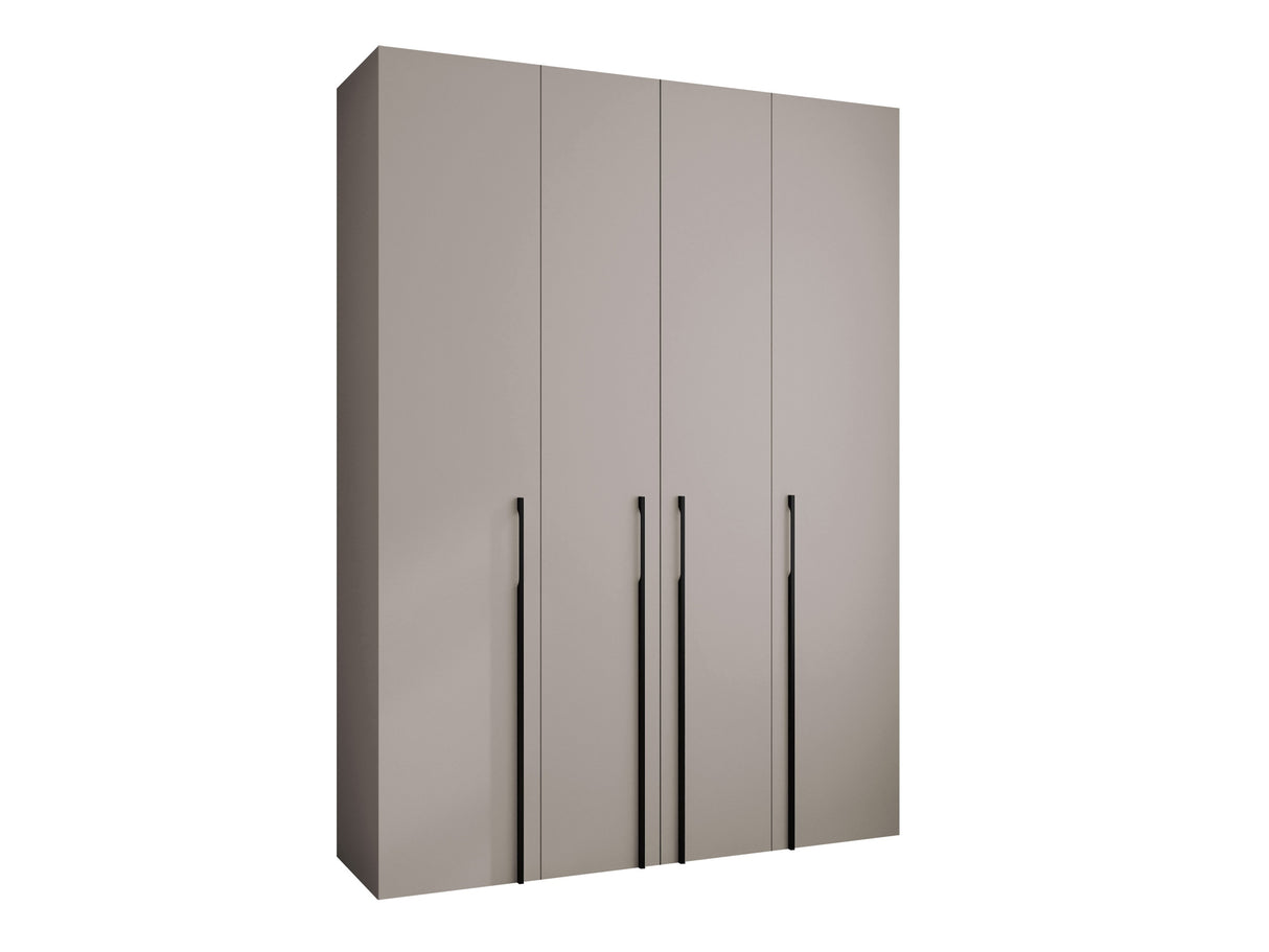 Gardróbszekrény Szafa COMO 3 170/180/190/200 (gł.40/50), Szín: Kasmír, Fogantyú színe: Fekete, Fiókok: Igen, Szélesség: 180 cm, Mélység: 42 cm