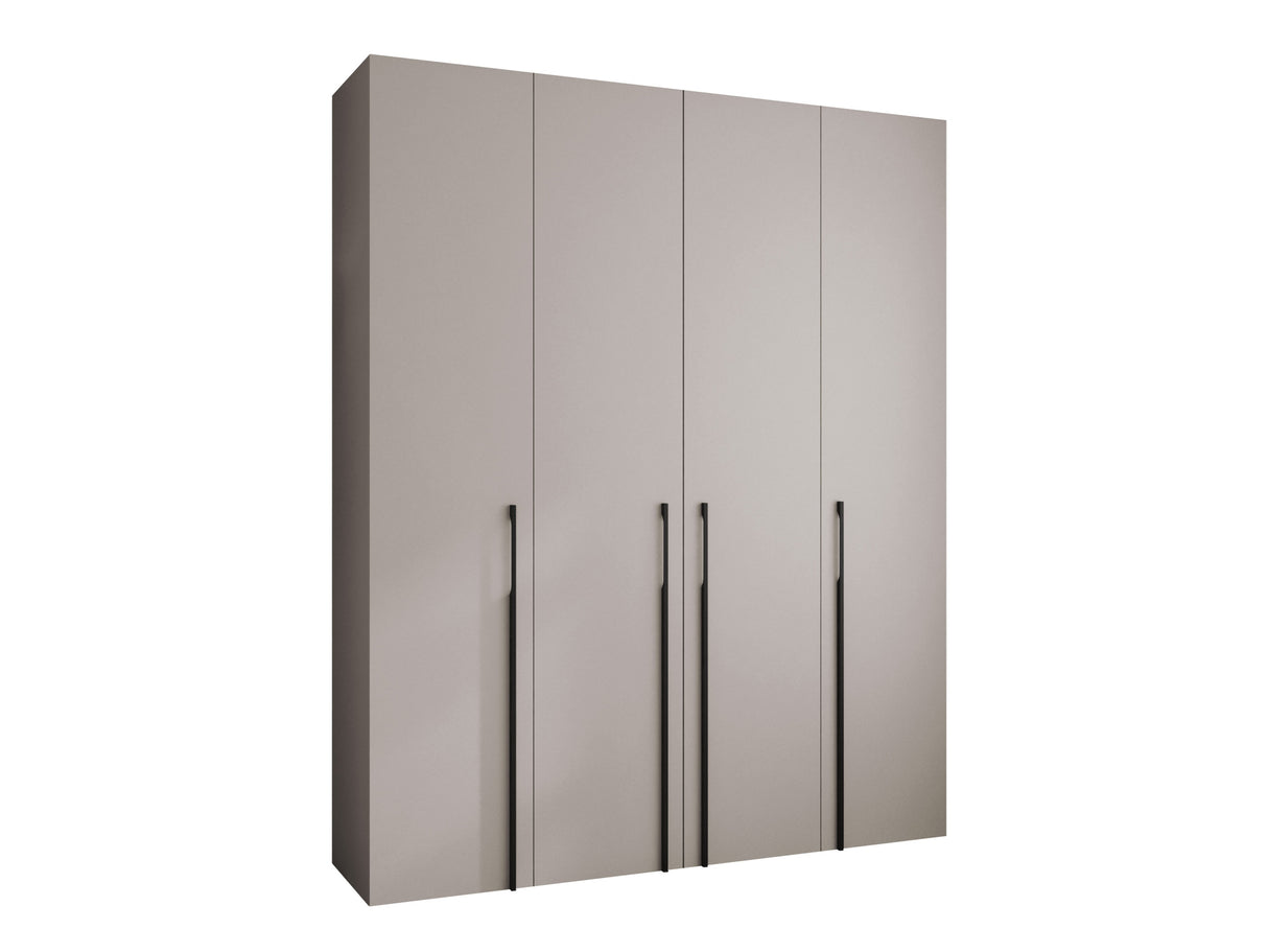 Gardróbszekrény Szafa COMO 3 170/180/190/200 (gł.40/50), Szín: Kasmír, Fogantyú színe: Fekete, Fiókok: Igen, Szélesség: 200 cm, Mélység: 52 cm