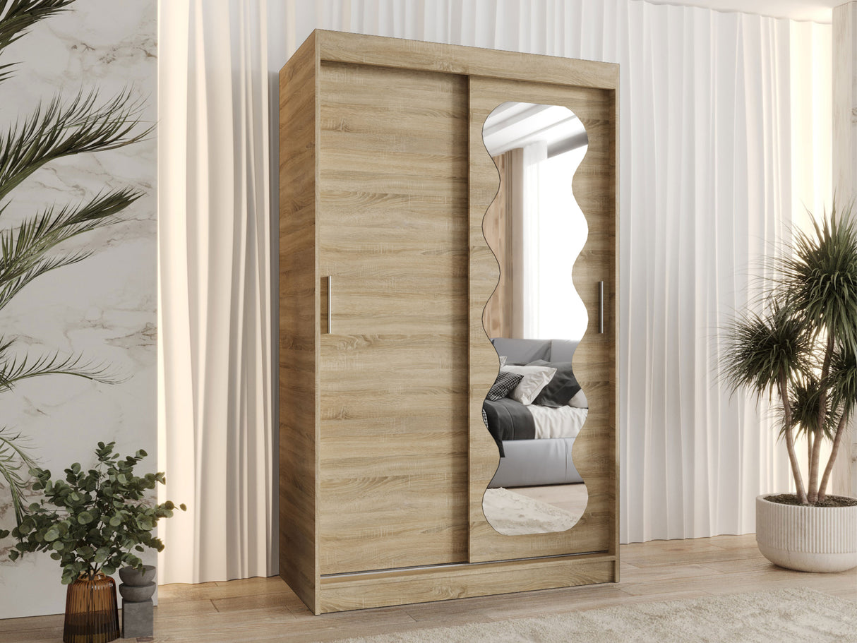 Gardróbszekrény Szafa SPOTI, Szín: Sonoma tölgy, Fiókok: Nem, Szélesség: 120 cm