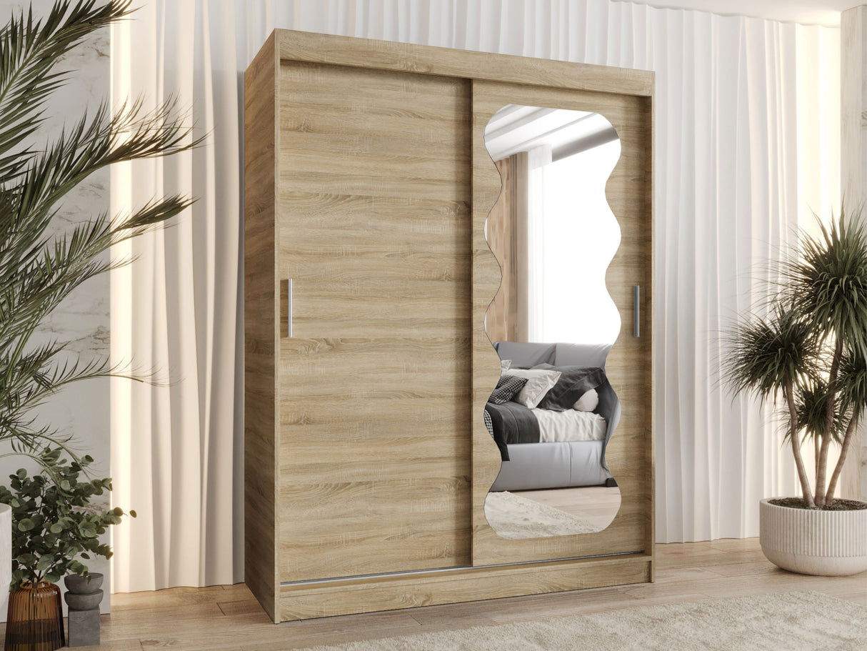 Gardróbszekrény Szafa SPOTI, Szín: Sonoma tölgy, Fiókok: Nem, Szélesség: 150 cm