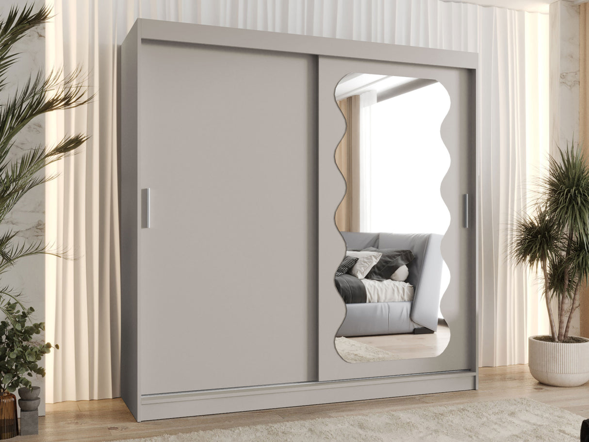 Gardróbszekrény Szafa SPOTI, Szín: Kasmír, Fiókok: Igen, Szélesség: 200 cm