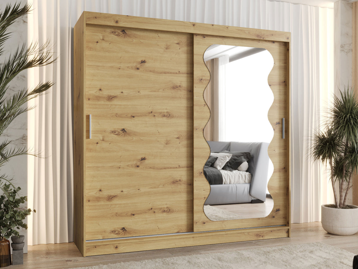 Gardróbszekrény Szafa SPOTI, Szín: Artisan tölgy, Fiókok: Igen, Szélesség: 200 cm