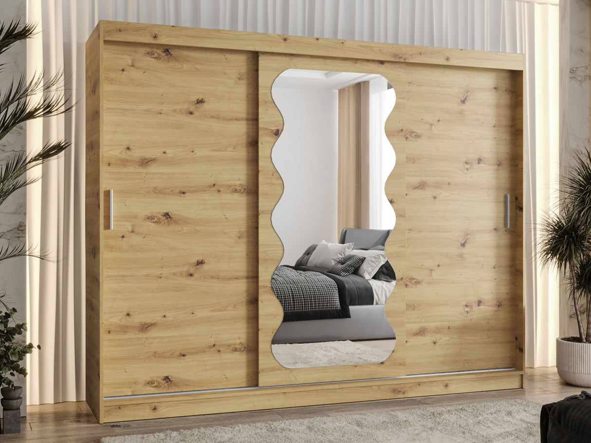 Gardróbszekrény Szafa SPOTI, Szín: Artisan tölgy, Fiókok: Igen, Szélesség: 250 cm