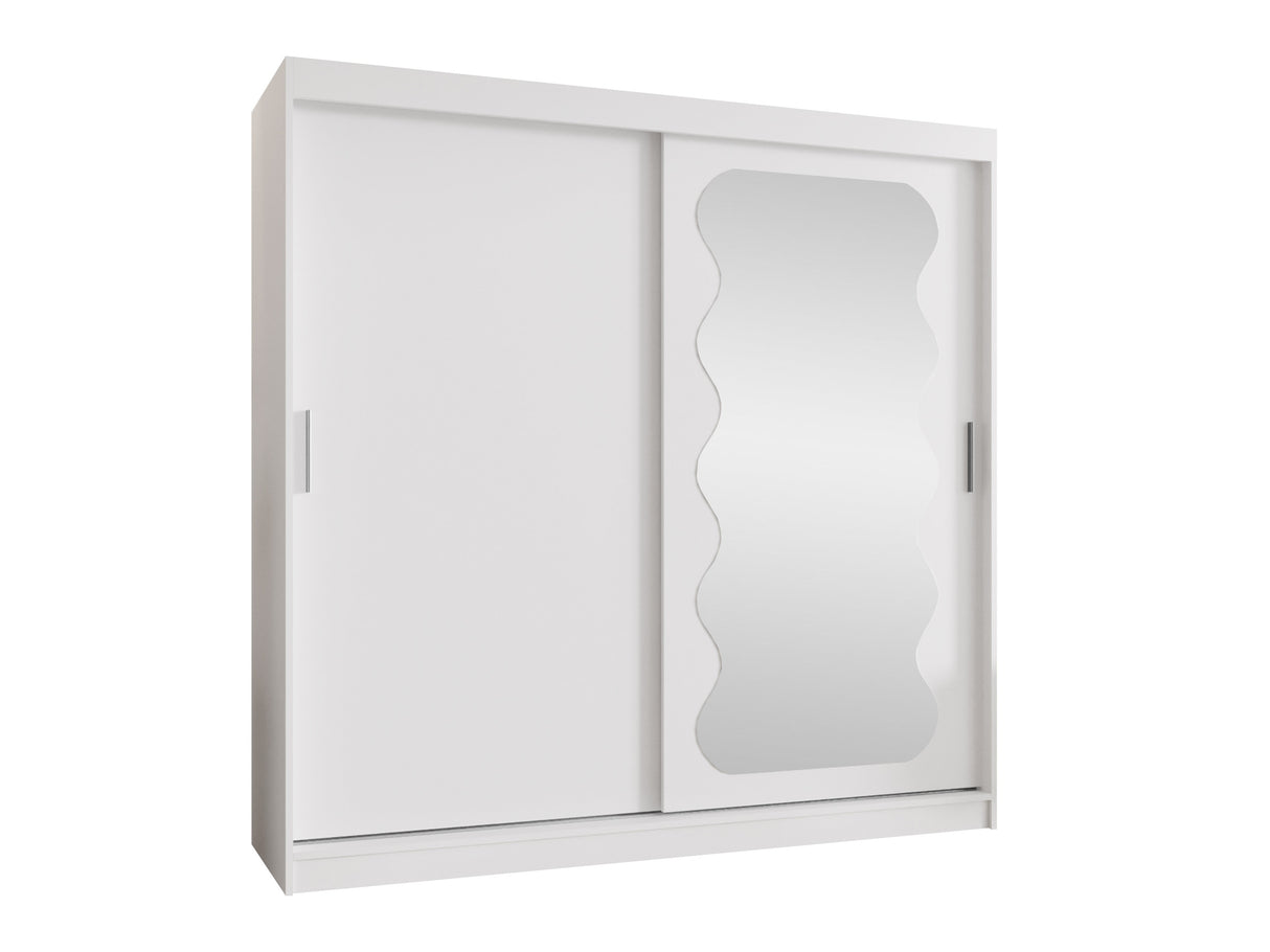 Gardróbszekrény Szafa SPOTI, Szín: Fehér, Fiókok: Nem, Szélesség: 200 cm