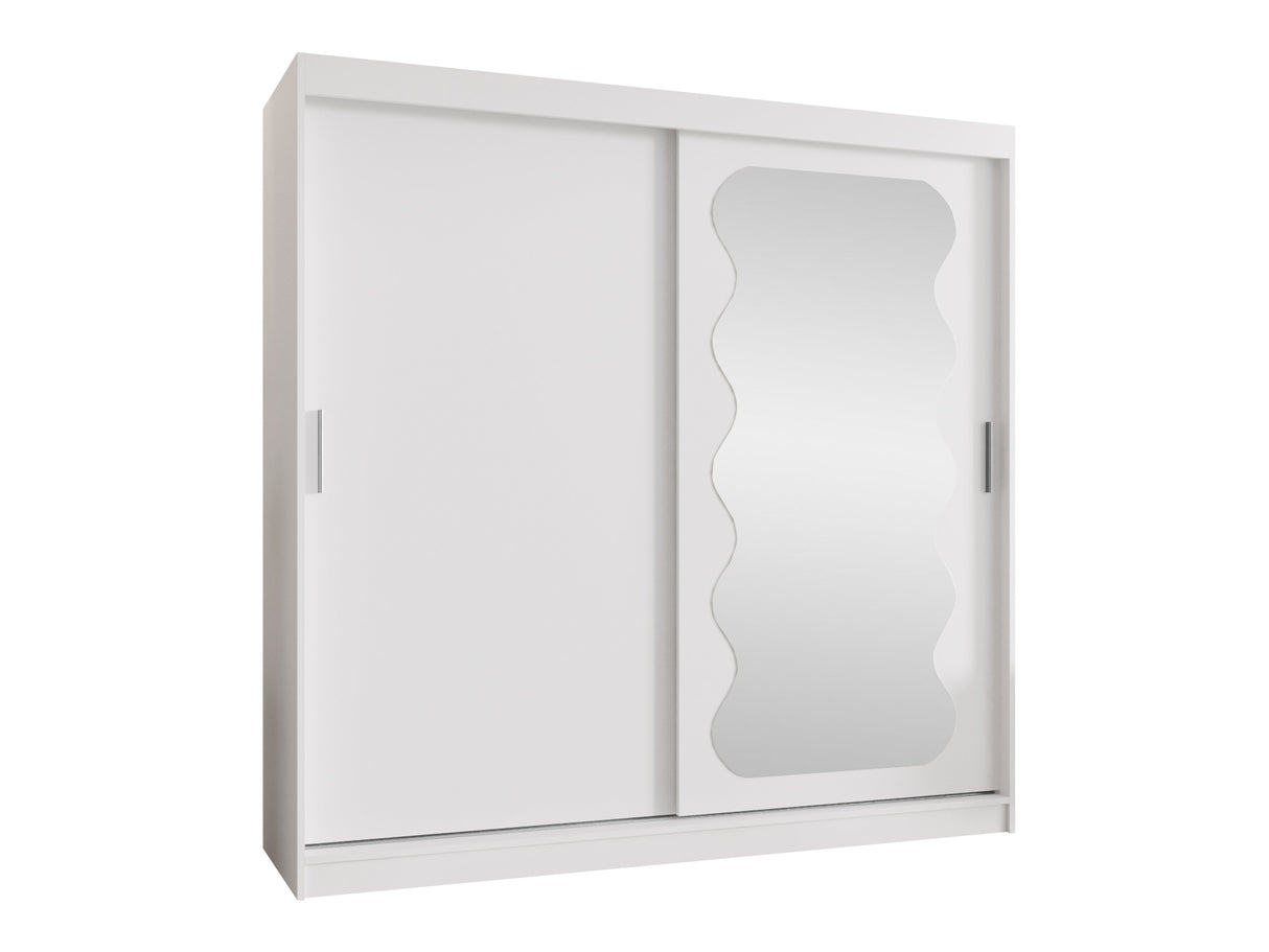 Gardróbszekrény Szafa SPOTI, Szín: Fehér, Fiókok: Igen, Szélesség: 200 cm