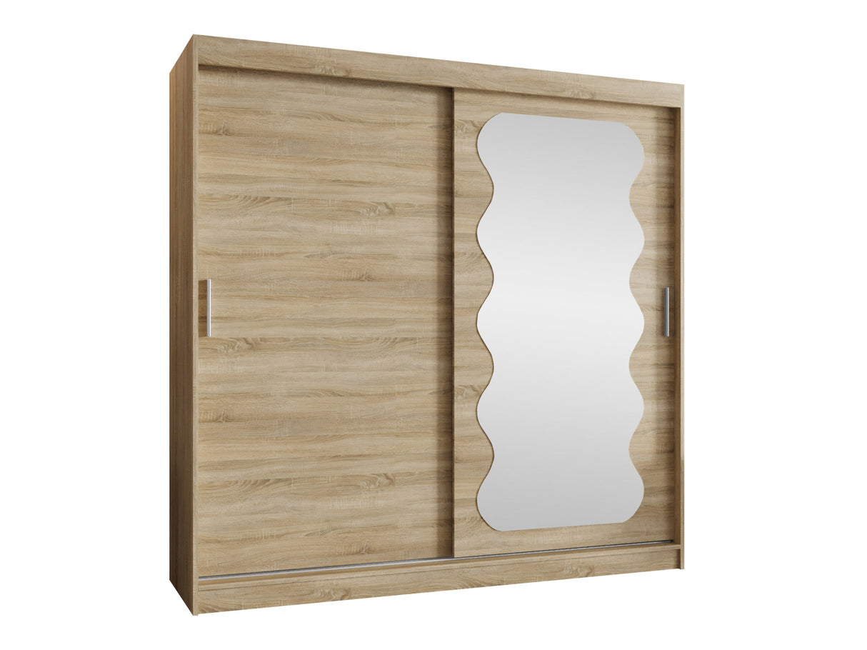 Gardróbszekrény Szafa SPOTI, Szín: Sonoma tölgy, Fiókok: Igen, Szélesség: 200 cm