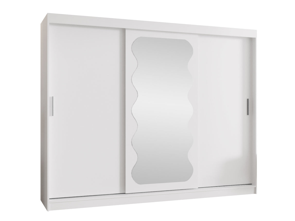 Gardróbszekrény Szafa SPOTI, Szín: Fehér, Fiókok: Nem, Szélesség: 250 cm