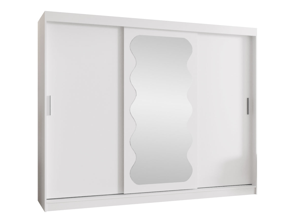 Gardróbszekrény Szafa SPOTI, Szín: Fehér, Fiókok: Igen, Szélesség: 250 cm