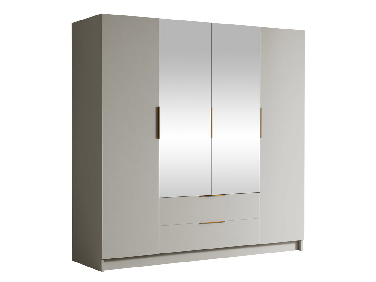 Gardróbszekrény Szafa SOFIA II 200, Szín: Kasmír, Fogantyú színe: Aranysárga