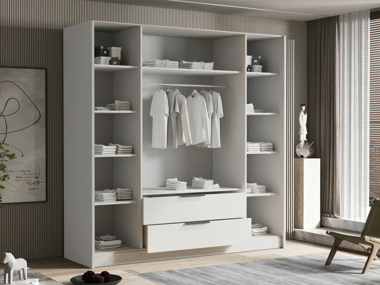 Gardróbszekrény Szafa SOFIA I, Szín: Tölgy, Fogantyú színe: Aranysárga