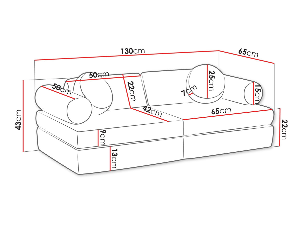 Kanapé Kanapa ADELL, Szín: Poso 02