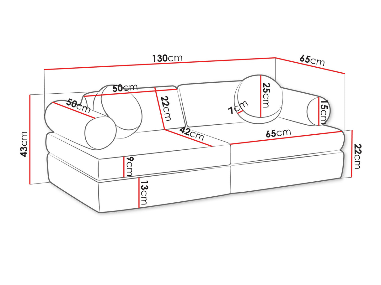 Kanapé Kanapa ADELL, Szín: Poso 05