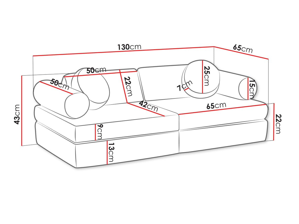 Kanapé Kanapa ADELL, Szín: Poso 110