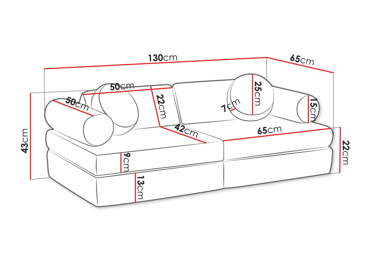 Kanapé Kanapa ADELL, Szín: Poso 14
