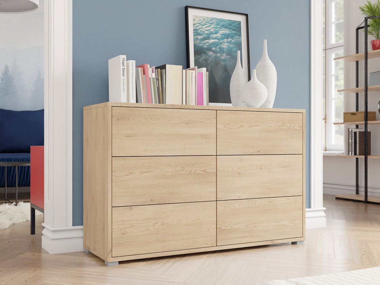 Komód Komoda GESITA K6SZ, Szín: Tölgy