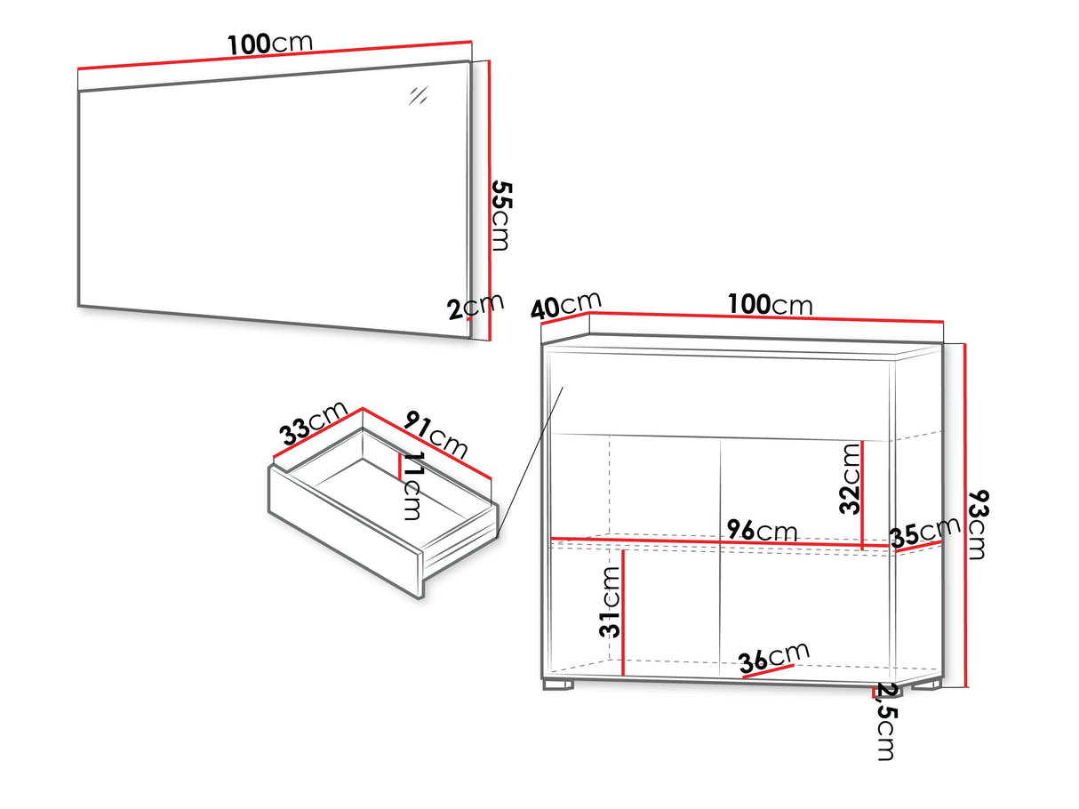 Előszoba garnitúra Zestaw GESITA VI, (Tölgy)