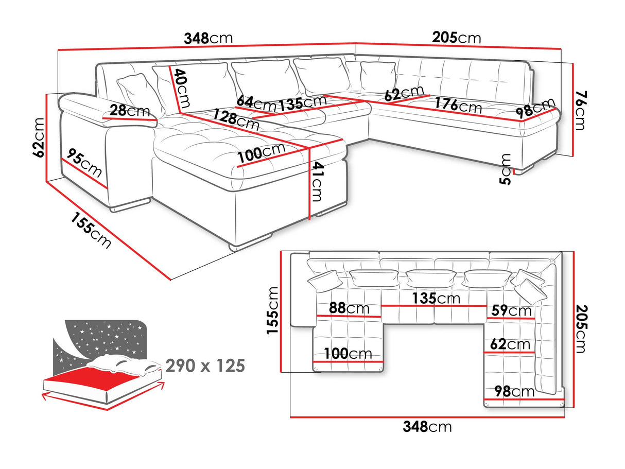 Sarokkanapé Niko Bis (Tony Bis) Toptextil, Szín: Maya 09 + Corbett 78, Változatok: Jobbos