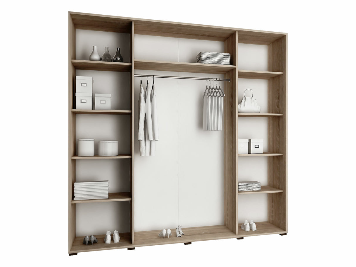 Gardróbszekrény Top 200 III (Sahara 200 III), Szín: Sötét kőris, Led világítás: Igen RGB 4222901