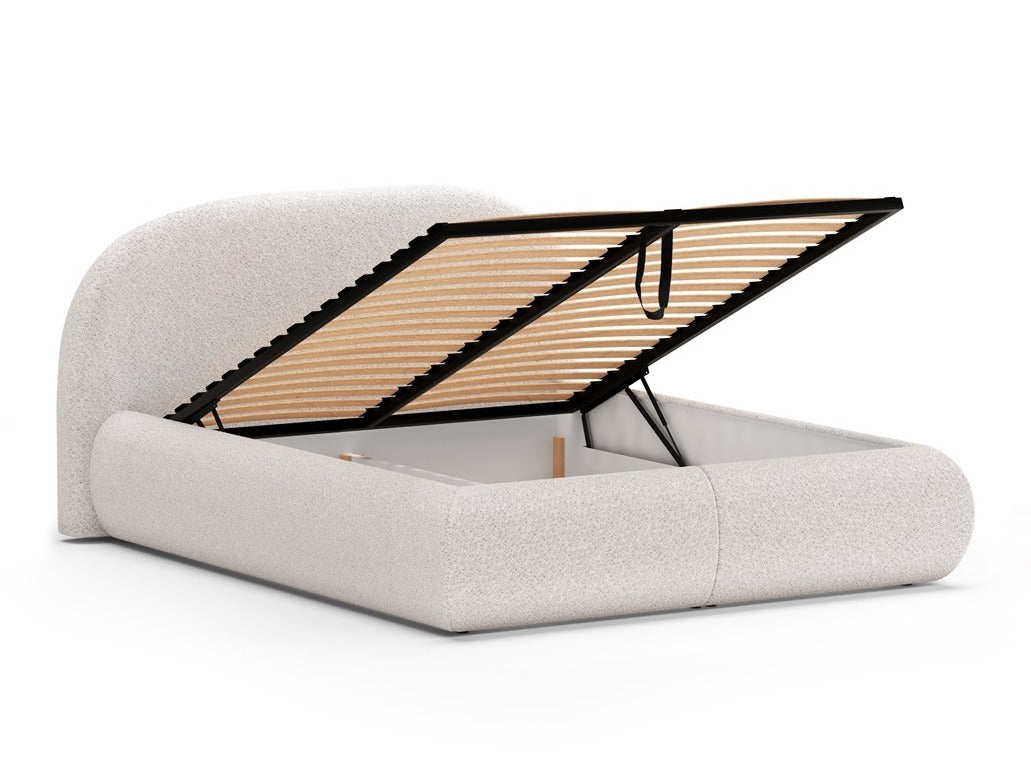 Ágy Moet bez a i toppera, Szín: Catch Me 25, Alvó felület mérete: 140 x 200 cm