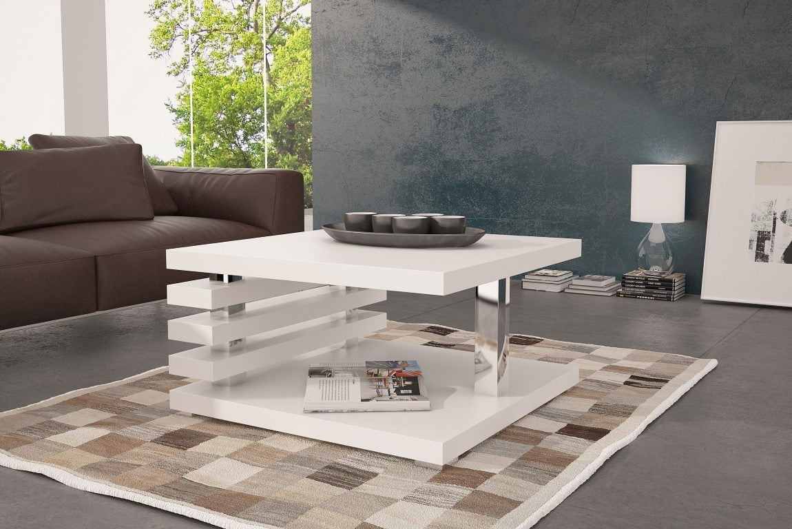 Dohányzóasztal Kyoto, Szín: Matt fehér