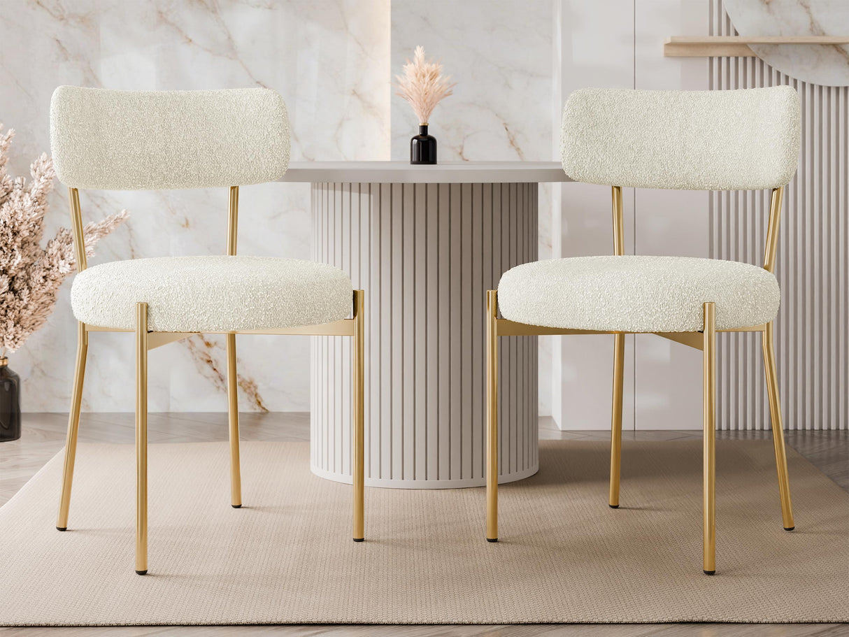 Szék Krzesło MUZ/DC/1176/GL (2szt) Krem-AT02 5903211416170 (Krém)