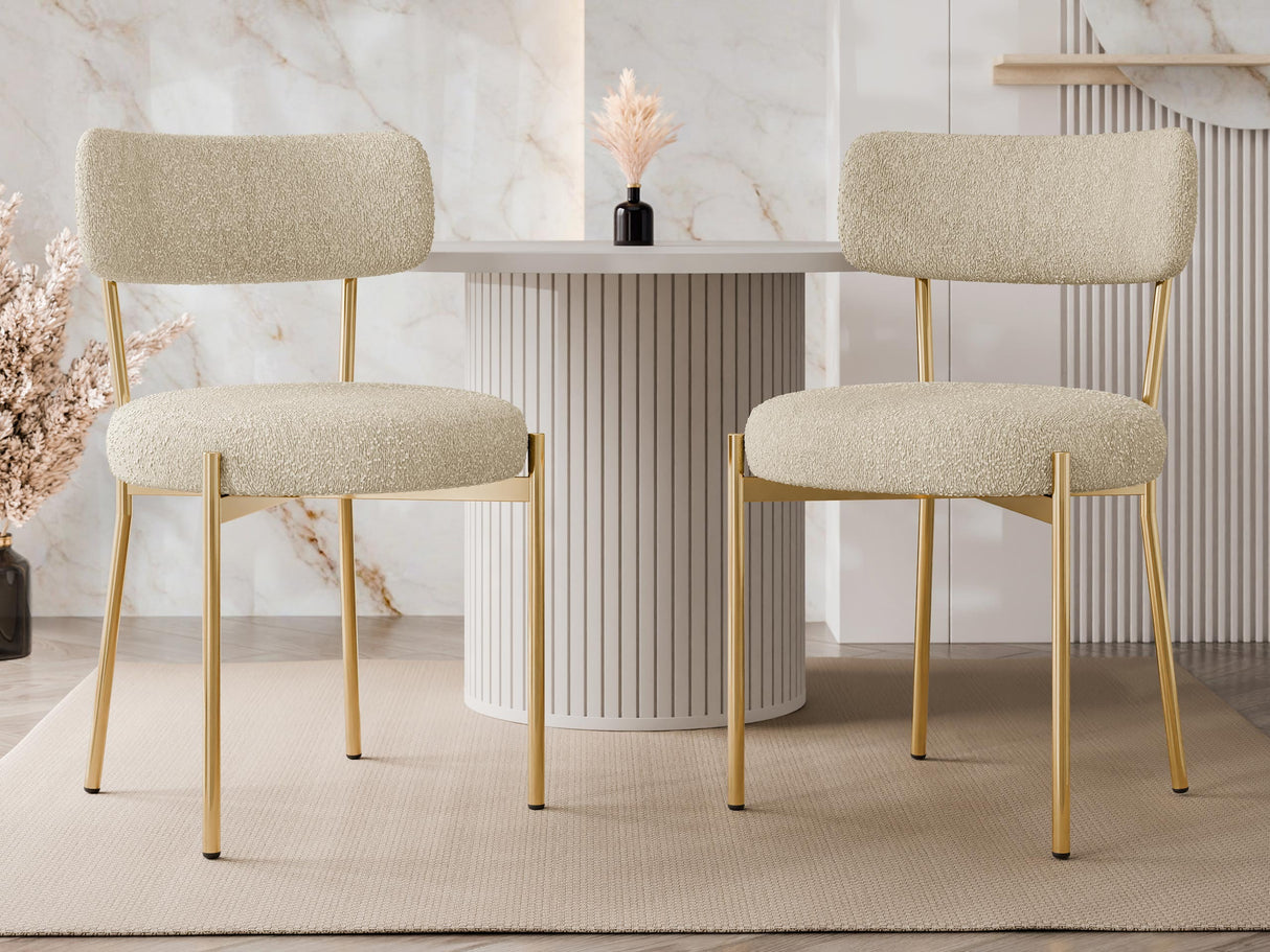 Szék Krzesło MUZ/DC/1176/GL (2szt) Ciepły Beż-AT18 5903211416187 (Bézs)