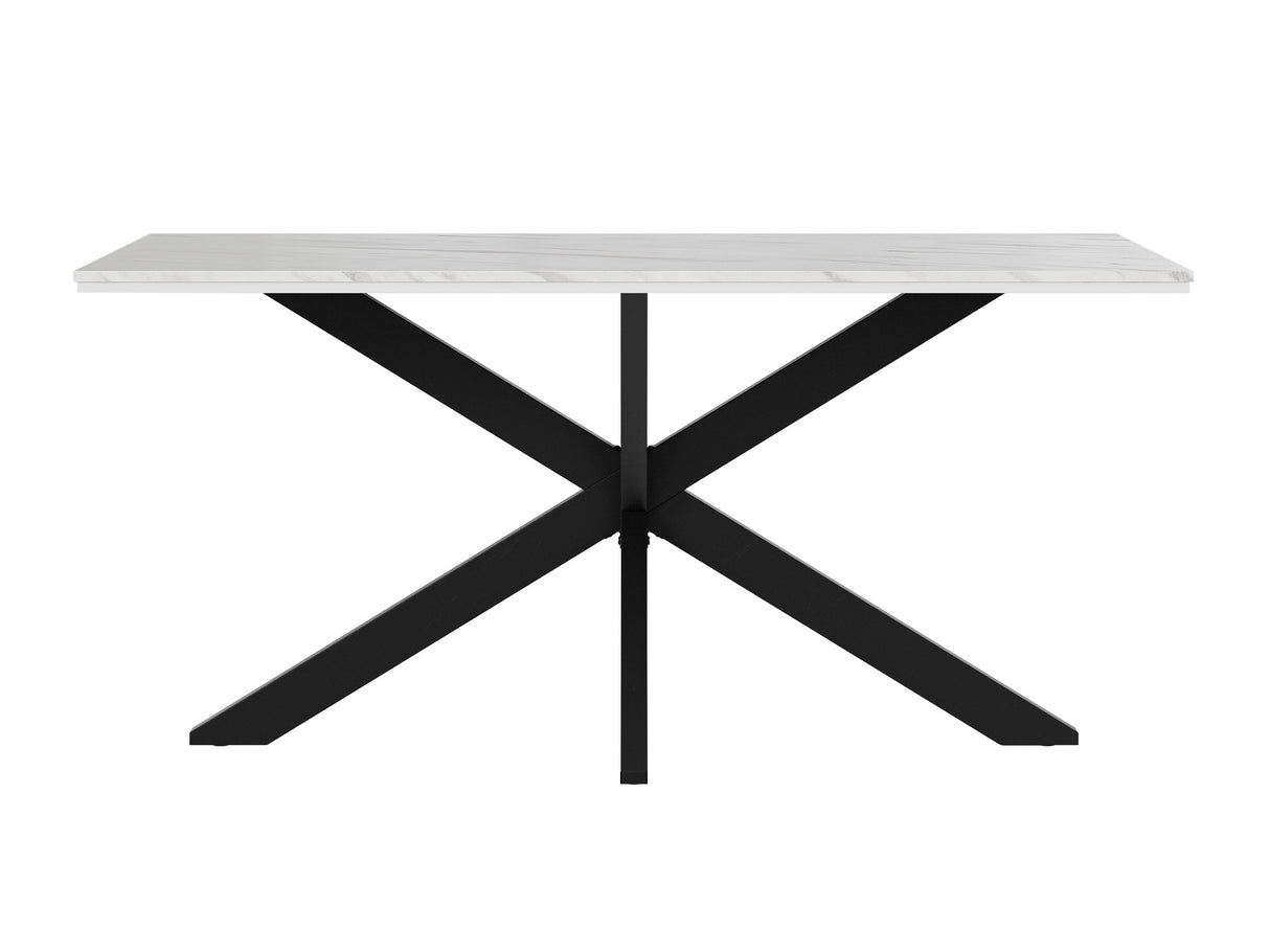 Asztal Stół WERO Marmur Bianco/Biały Połysk + Czarny (Fehér márvány)