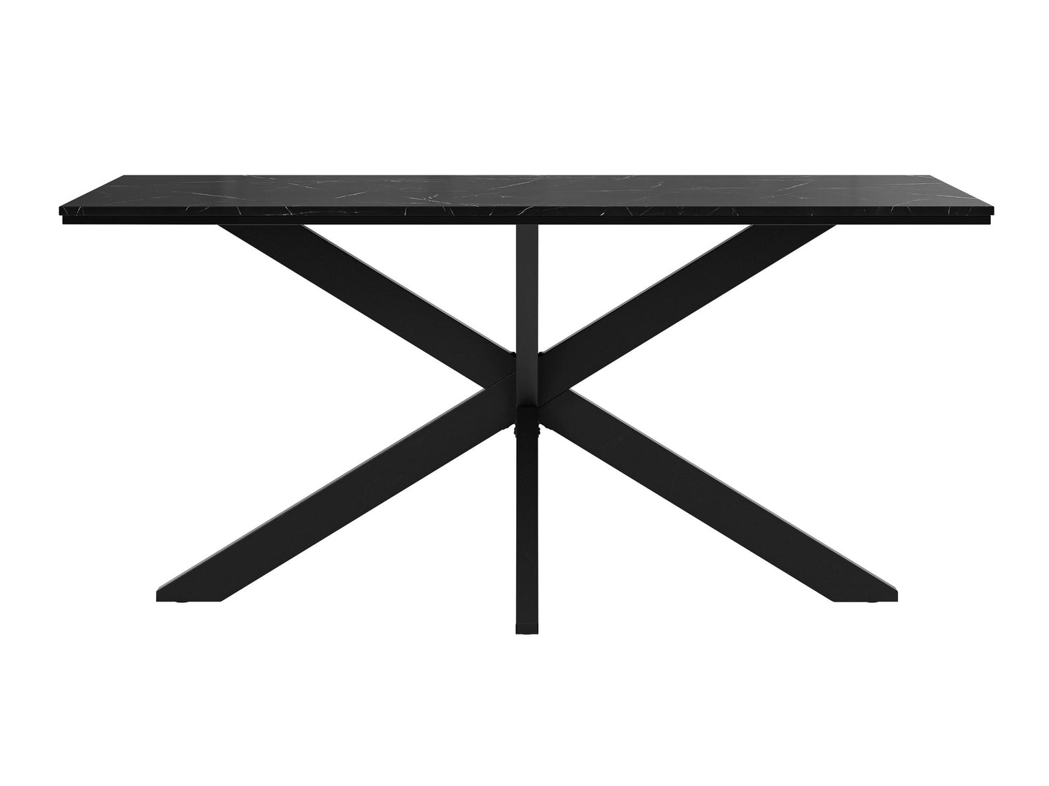 Asztal Stół WERO Marmur Fekete Royal/Czarny Połysk + Czarny (Fekete márvány)