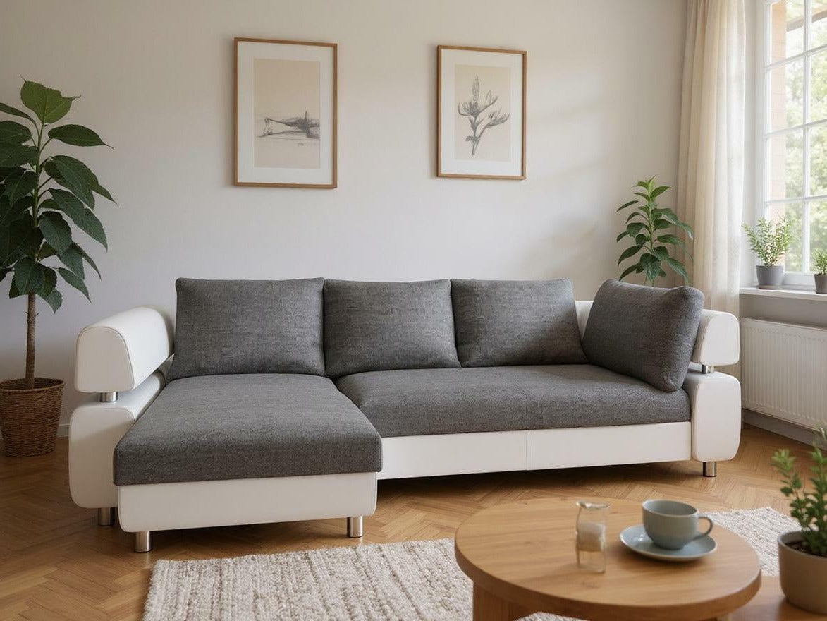 Sarokkanapé Panama (Anamas), Szín: Puha 01 + Inari 91, Változatok: Balos 4236319