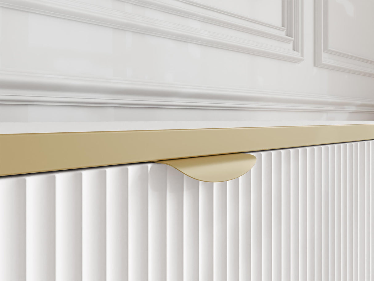 Komód Komoda 2D3S WERKOZ Biały/Złoty