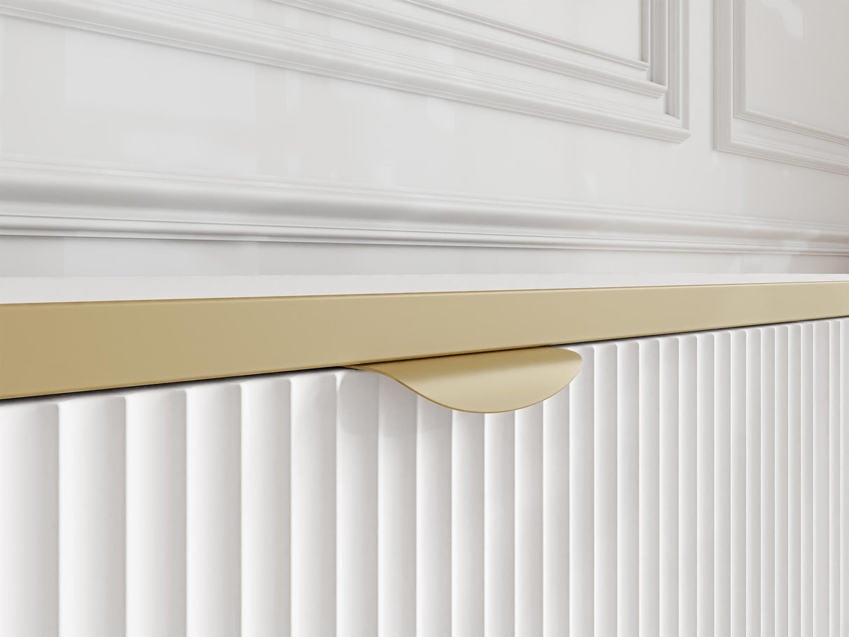 Éjjeliszekrény Stolik nemcny 1S WERKOZ Biały/Złoty