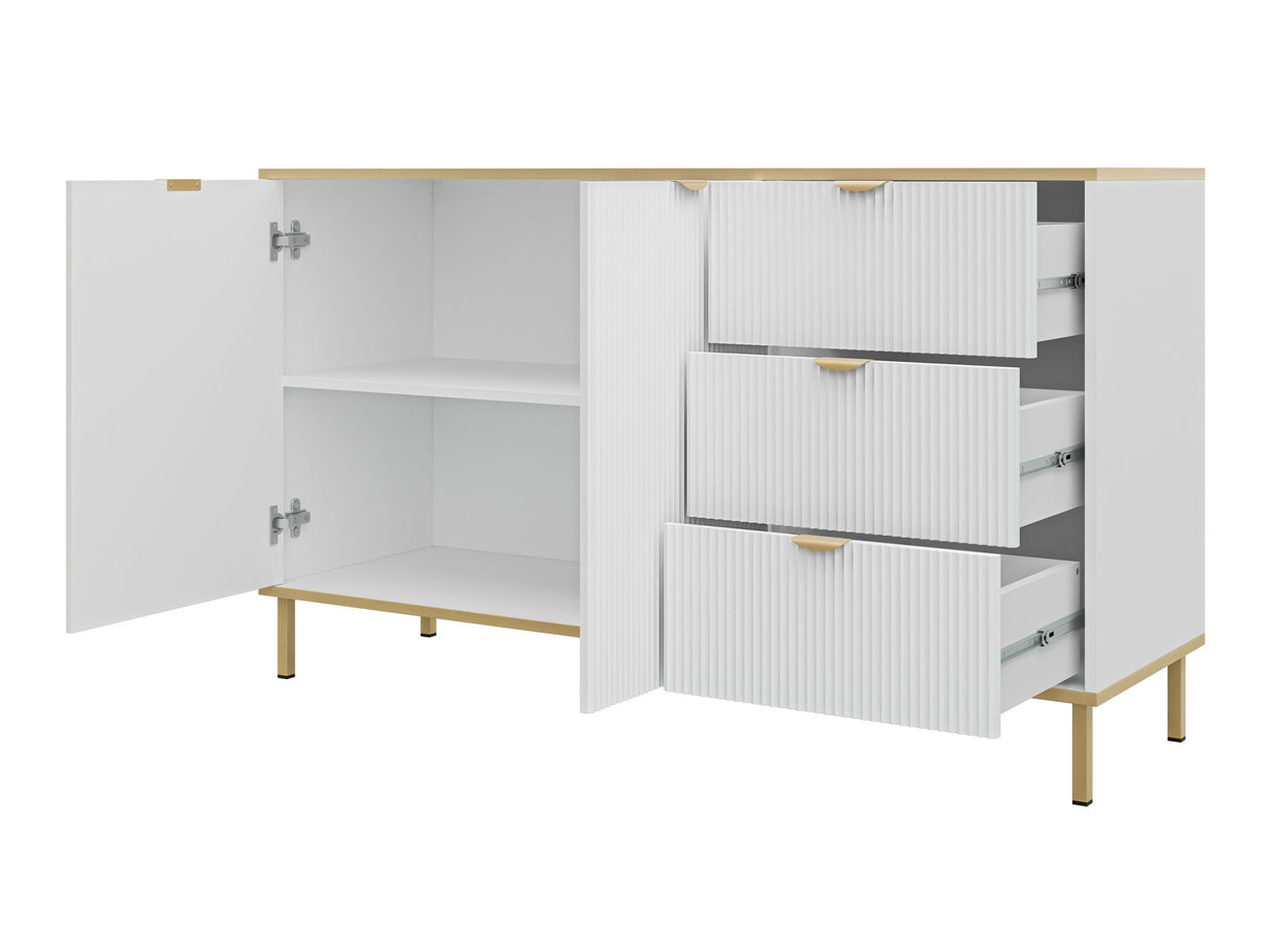 Nappali szett Meble WERKOZ I Biały/Złoty