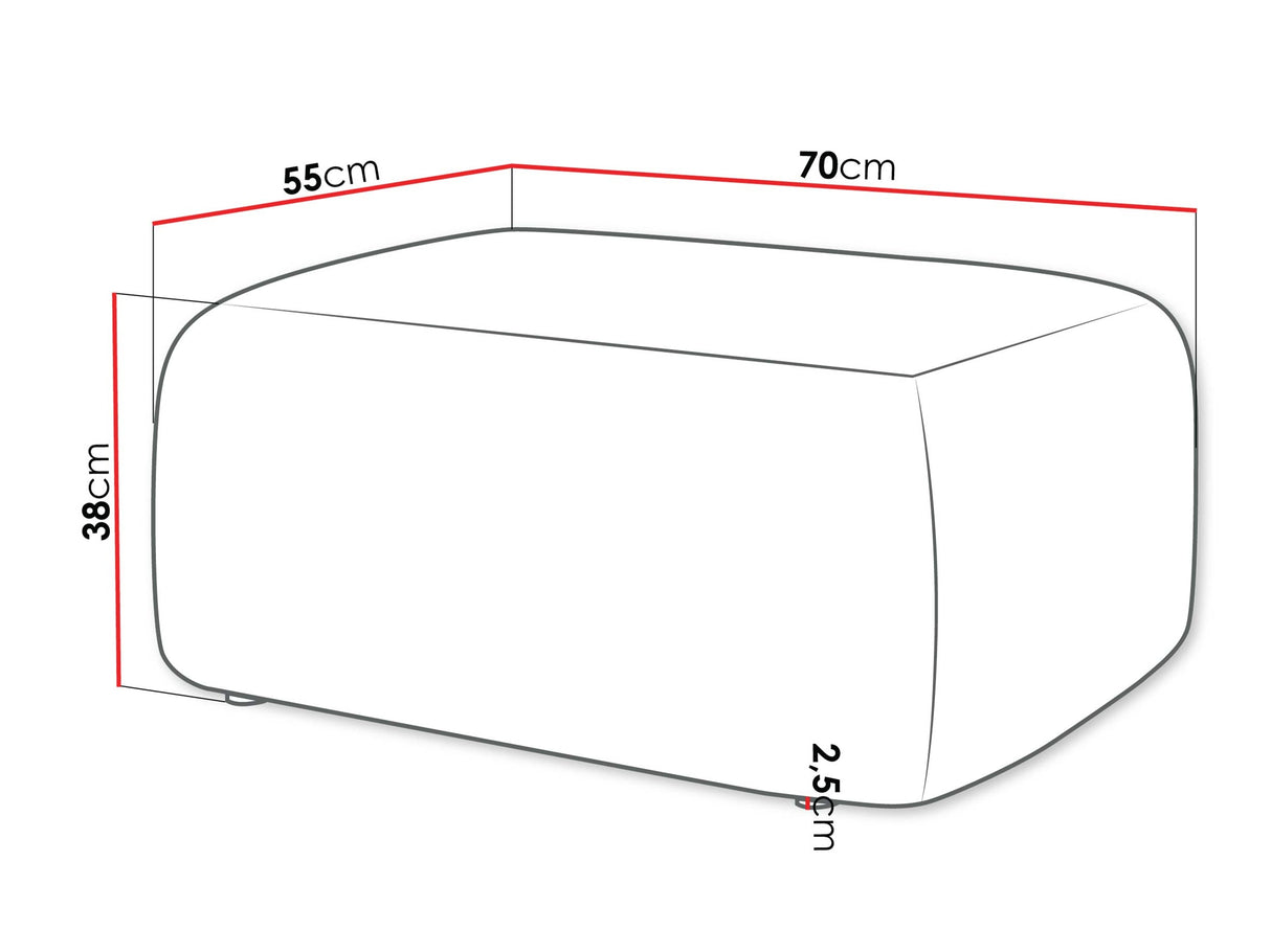 Puff Pufa PIANO, Szín: Poso 100